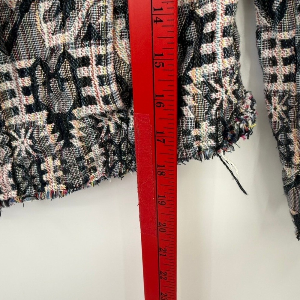 Anthropologie Hei Hei Jacket Women 00P Cotton Woven Aztec Boho Tribal Festival - Picture 7 of 9